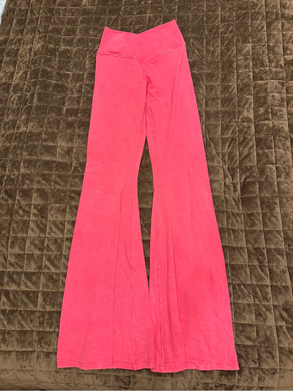 NWOT aerie Hot Pink Flared Leggings